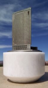 Client's bldg in Pewter, Corp Gifts